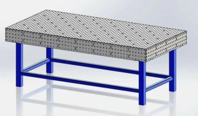 Welding Bench DXF Files / Fixture Table 1000mm X 2000mm Laser Cut 100+ SOLD