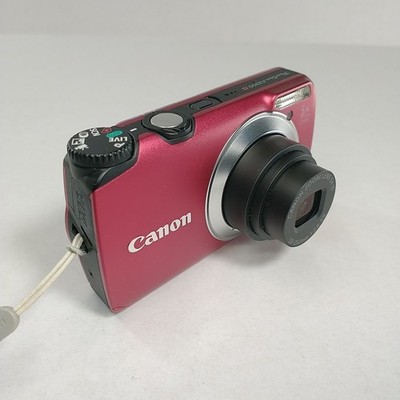 【美品】Canon キャノンPowerShot A3500 IS SDカード付 Canon PowerShot A3500 IS 16.0MP Digital Camera - Red for sale