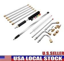 Pressure Washer Extension Wand Washer Lancespray Nozzle Tip Radiator Clean Wand