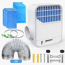 3 In1 Electric Dryer Vent Kit Indoor with Stainless Steel Screen Filter for insi