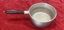 Vintage Club Aluminum Hammercraft Cookware Sauce Pan Pot Hammered W/ Wood Handle