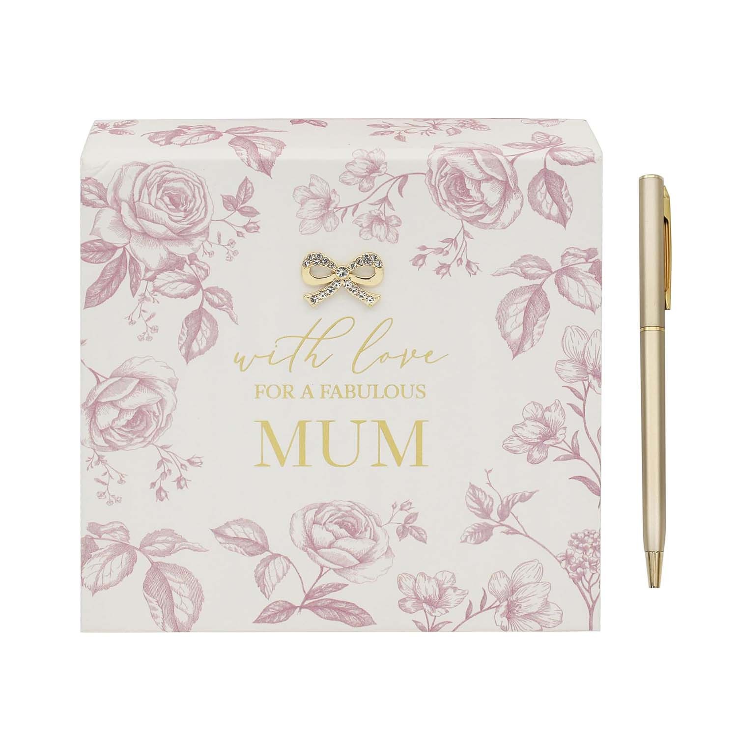 Floral Memo Pad with Pen Stationery Set Notepad Memo Block Gift Madelaine Mum