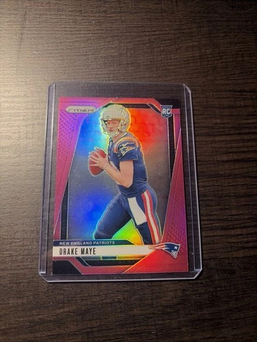 2024 Panini Prizm - Rookies Drake Maye #329 Pink Prizm (RC)