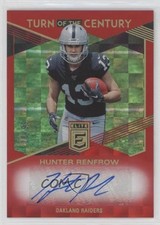 2019 Panini Donruss Elite Turn of the Century Red 28/99 Hunter Renfrow Auto 10up