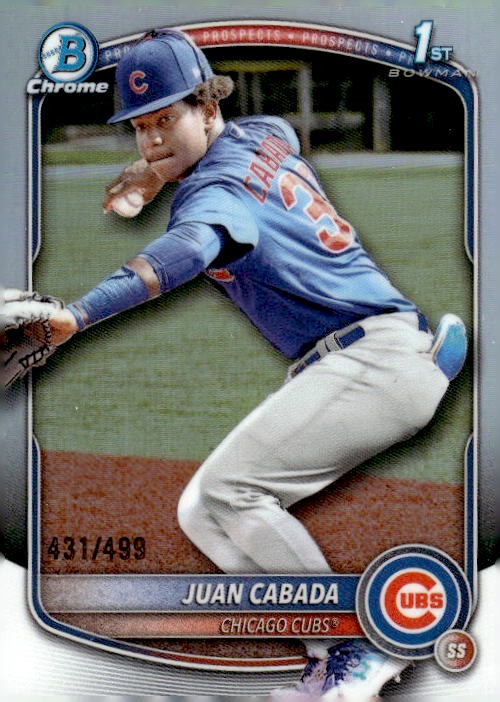 2025 Bowman Chrome #BCP-207 Juan Cabada Prospects Refractor #/499