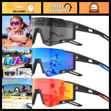 Polarized Kids Sunglasses UV400 - Sports Glasses for Boys & Girls Age 6-14