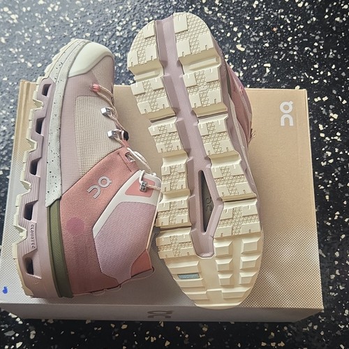 On Cloudtrax Women’s Mid Top Mesh Athletic Sneakers Rose/Ivory 53.99054 - Picture 3 of 7
