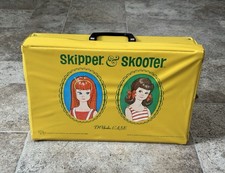 Vintage Skipper Scooter Doll Case Yellow Vinyl Carry Case 1960s Mattel