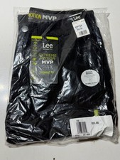 Lee Extreme Motion MVP Straight Fit Tapered Leg Pants 34x32 Black NWT
