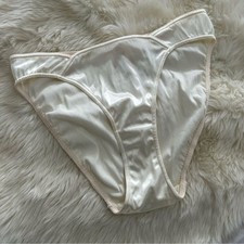Vintage 90s Victoria  s Secret Panties Medium New NWT Satin Bikini High Leg