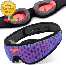 Manta Pro Sleep Mask - 100% Light Blocking Sleep Mask for Side Sleepers