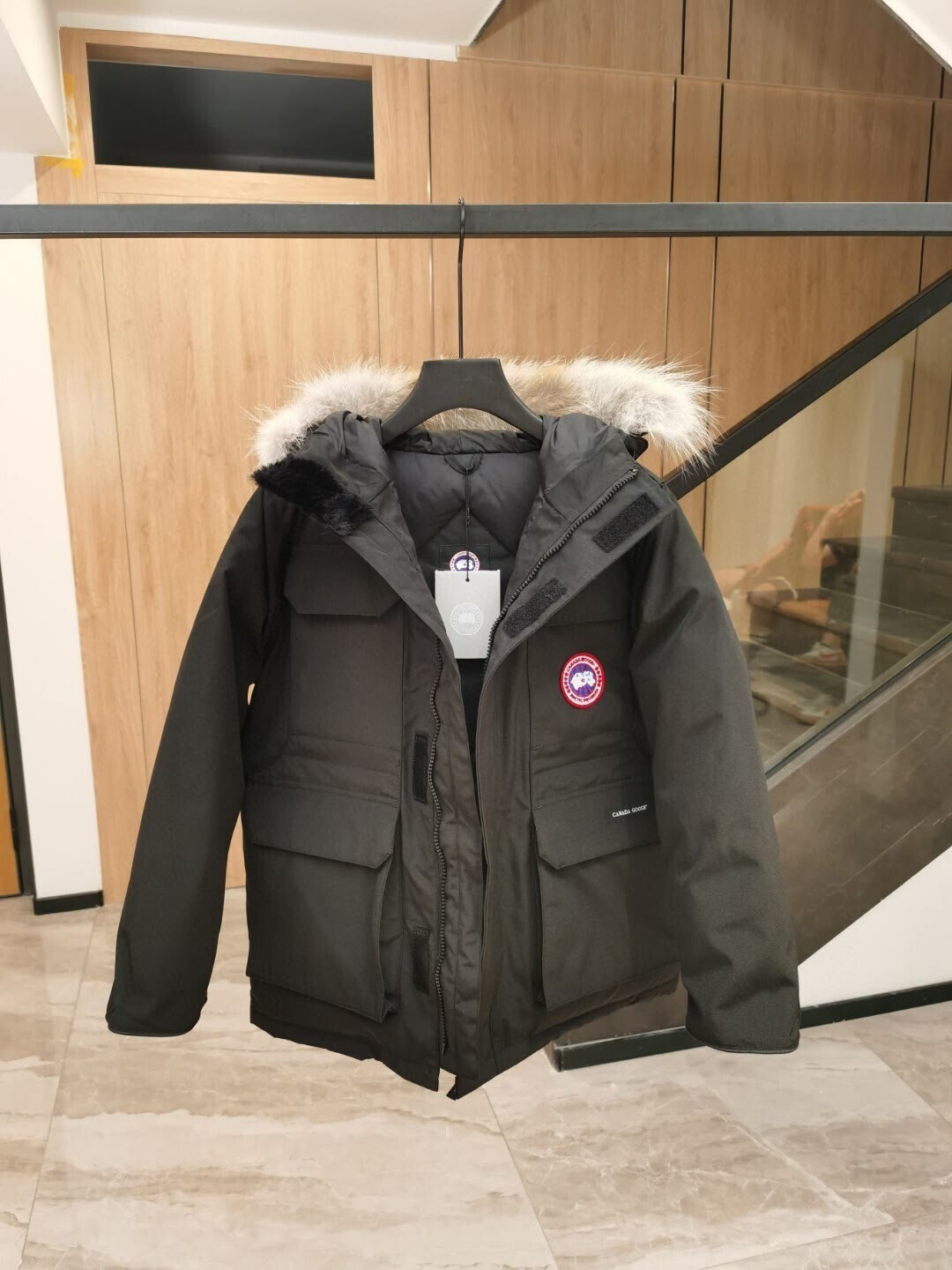 120cm size Canada Goose kids jacket - black thumbnail 4