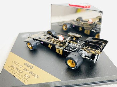 1/43 Lotus 72D Dave Walker British Gp 1972 Black Minicar 1/43 Lotus 72D Dave Walker British Gp 1972 Black Minicar