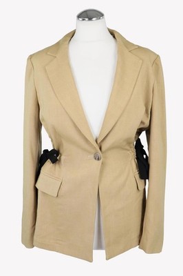 Marella Damen Blazer Gr. 36 Beige Blazer Keine Angabe Businessjacke Damenblazer