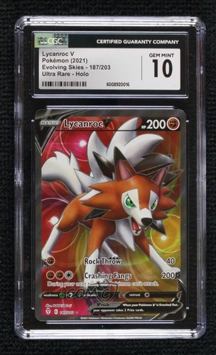 Lycanroc V graded CGC 10 for sale on eBay