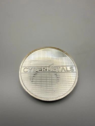 CyberMetals Round BU Hand 1 Troy Oz .999 Silver Unique Investment
