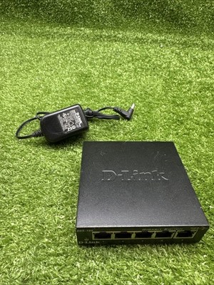 D-Link 5 Port Gigabit Desktop Switch DGS-105 with AC Adapter.   14