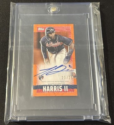 2023 Topps Rip Micheal Harris II Orange Rookie Auto #d 23/25 Jersey # Match RC