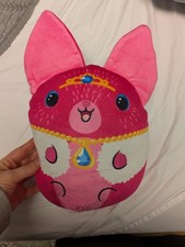 Chachee Pink jumbo plush toy Dogs Vs Squirls 8 Inch Weighted Bean Filled NWT