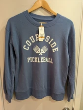 C & C California Sz. S "Courtside Pickleball" Logo Sweatshirt Ladies New w/Tags