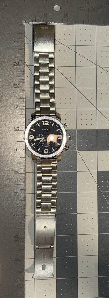 Reloj Cronógrafo Fossil Nate Acero Inoxidable Usado Foto 3 de 4