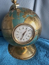 Vintage Angelus Globe Weather Station Desk Clock 1011 For Spare Or Repair Only