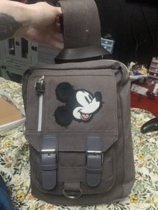Disney Mickey Mouse Pin Collection Sling Bag Backpack  Portfolio 