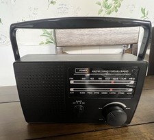 PR-137 AM/FM 2 Band Portable Radio-AC Operated Built-Undetachable Cord/Battery