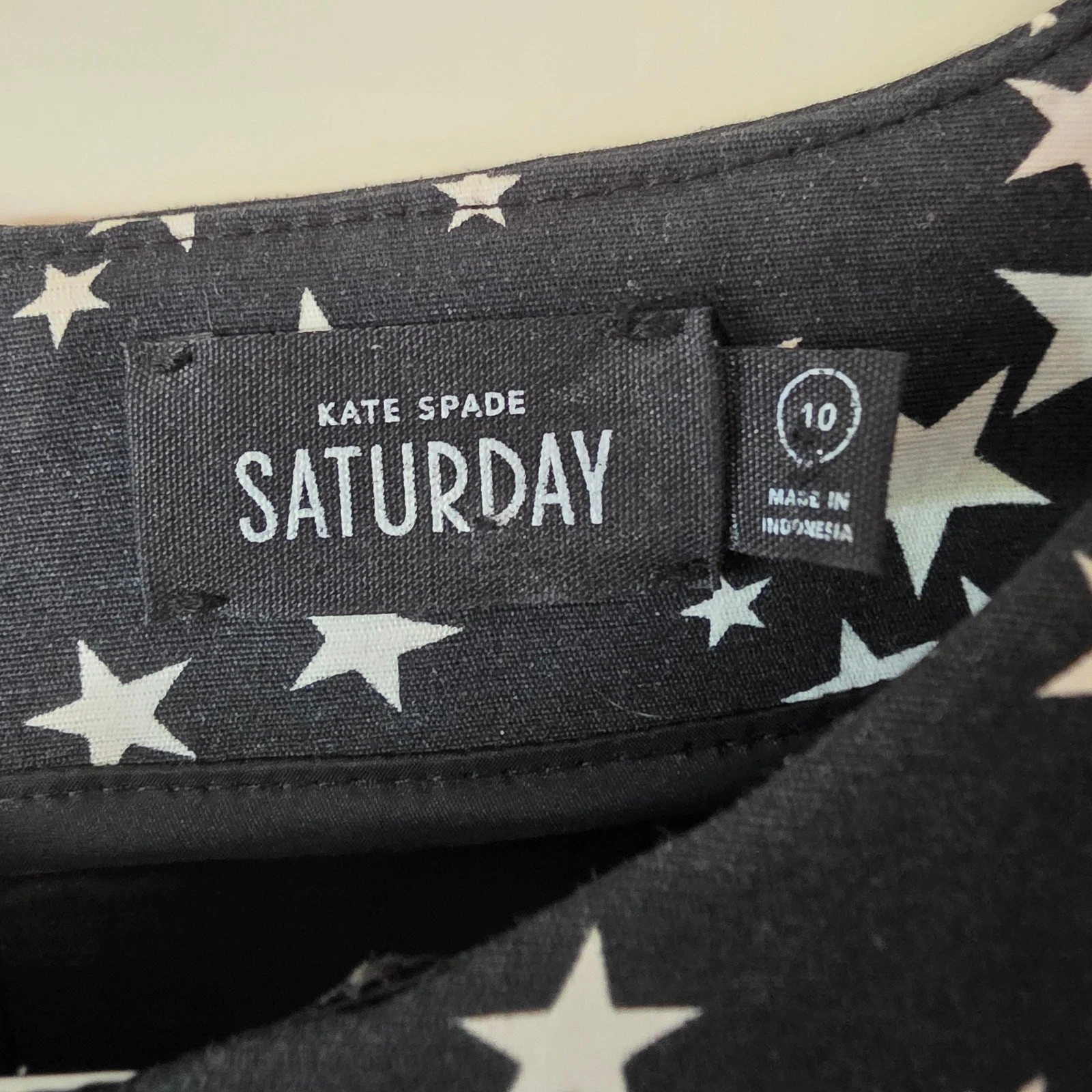 Abito tubino Kate Spade Saturday Star nero taglia 10 senza maniche