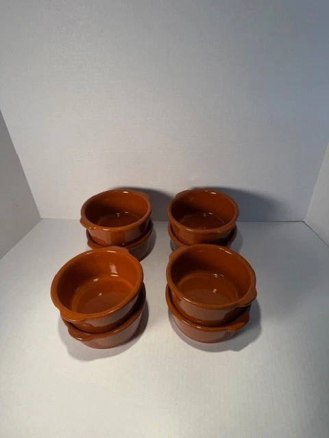 Small Brown Terracotta Baking Dishes (8)