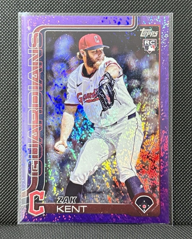 2025 Topps Update Series - Zak Kent #US238 Purple Rainbow Holofoil (RC)