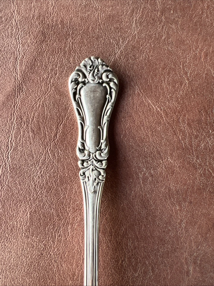 Antique Rogers Bros Serving Fork 7.5” Spanish Baroque Late 19th Century - Image 2 of 4