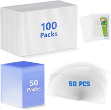 200 Packs Trading Card Shipping Protectors, 100 Packs Card Protector Shipping, 5