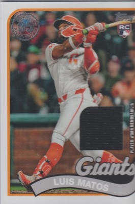2024 Topps Update Series 1989 Topps Baseball Relics Luis Matos #89RU-LM
