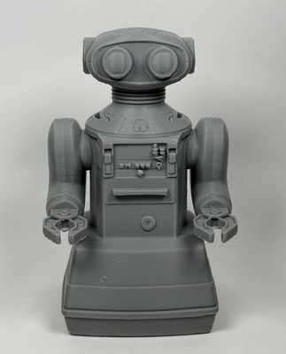 Omnibot 2000 Classic Robot Toy Paintable Gray Variant Figure Toy