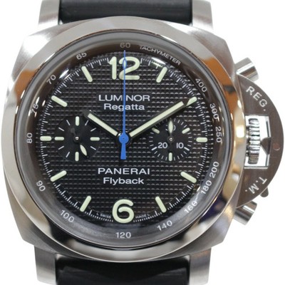 PANERAI Luminor 1950 Flyback Regatta PAM00253 Black Men's Used Watch #21021