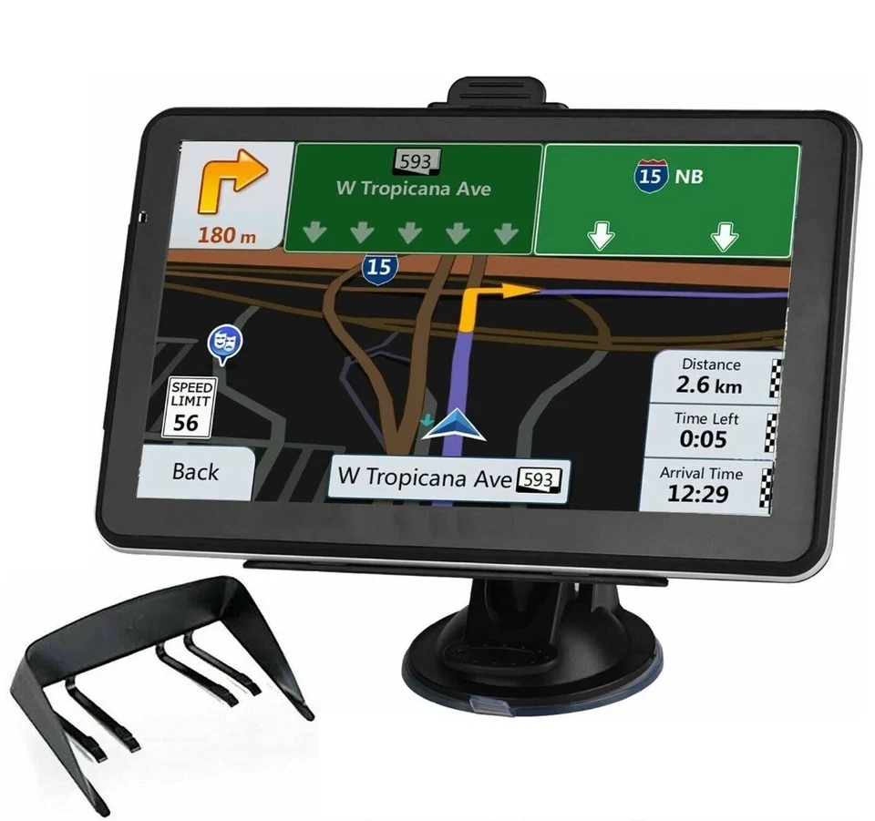 7 Inch Car Gps Navigation Touch Screen 8G+256M Lifetime Maps Voice Direction - Image 2 of 4