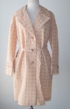 Miu Miu Gold Textured Belted Over Size Jacket Coat 44 8 10