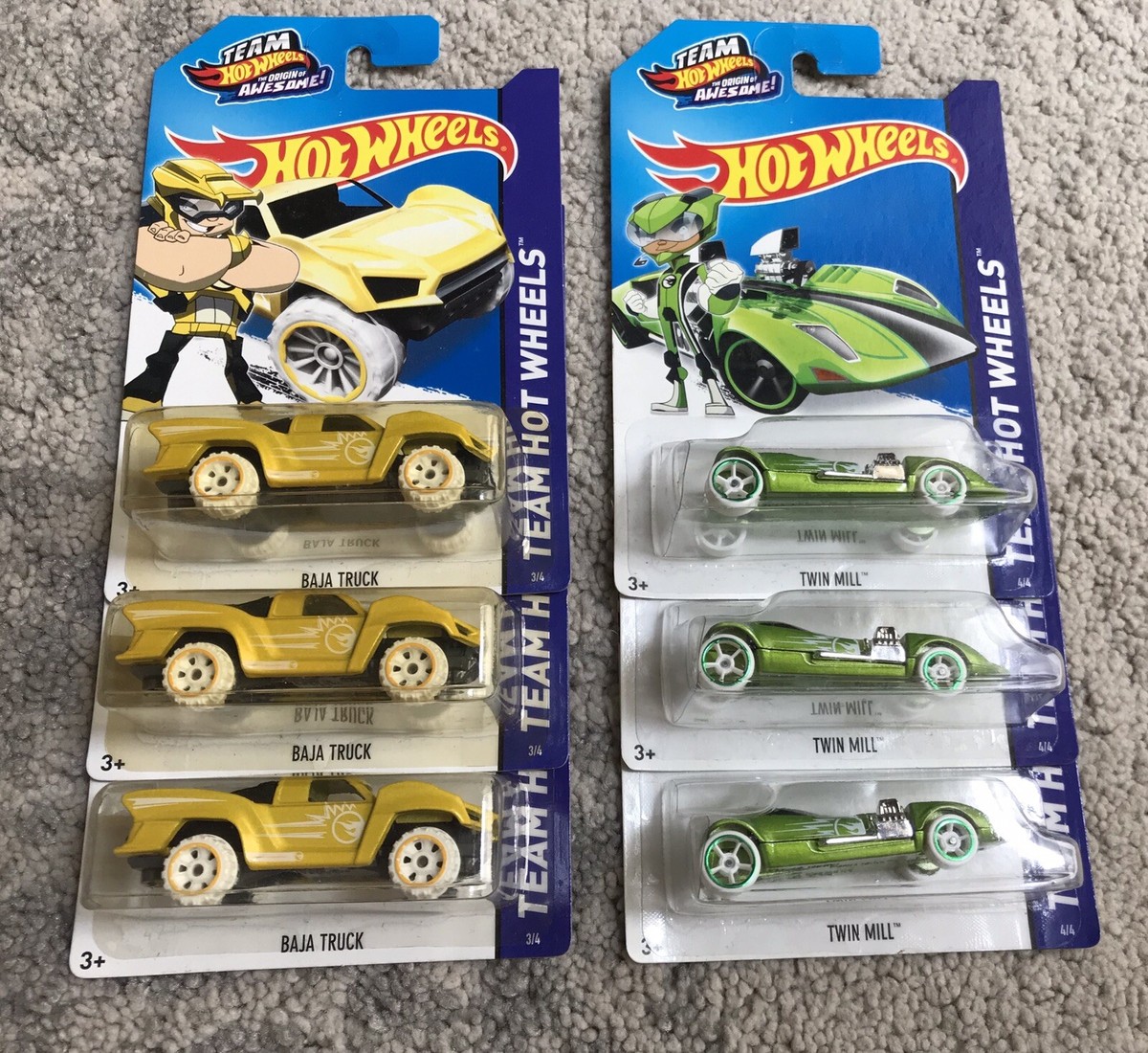 Baja Jump Truck Yellow Team Hot Wheels Baja Truck HOT WHEELS