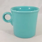 Homer Laughlin Fiesta Mug Turquoise Tom & Jerry O-Ring Handle Coffee Cup READ