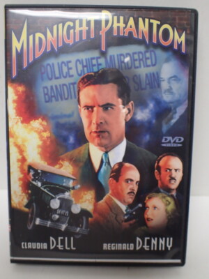 Vintage Alpha Video DVD MIDNIGHT PHANTOM w/ Claudia Dell & Reginald Denny
