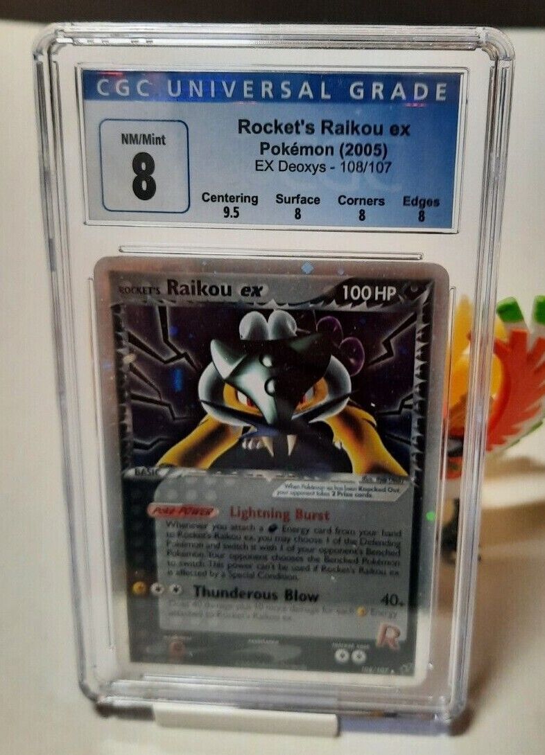 Pokemon EX Deoxys Ultra Rare Card - Rocket's Raikou ex 108/107