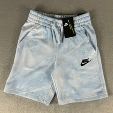 Nike Sportswear Magic Club Boys Tie-Dye Shorts DD2906-085 Blue Size Medium NEW
