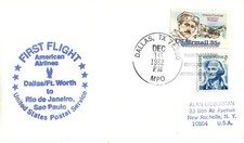 Intended for American Airlines First Flight Dallas Texas - Sao Paulo Brazil 1982