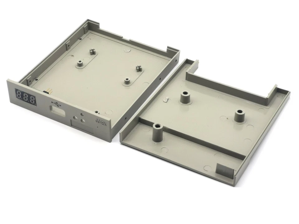 GOTEK CARTER GRIGIO CON LED ROSSO 3 CIFRE 7 SEGMENTI - LEDC68