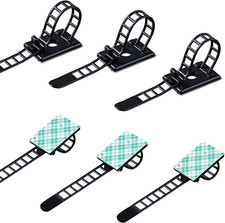 50 Pieces Cable Management Desk Wire Organizer Cable Ties Zip Ties Adhesive Cord