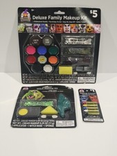 Witch Deluxe Family Halloween Makeup Kit Nose, Makeup Crayons, Blood, Applicator
