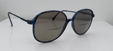 Vintage Marchon CFG-11 Blue Oval Sunglasses FRAMES ONLY Japan