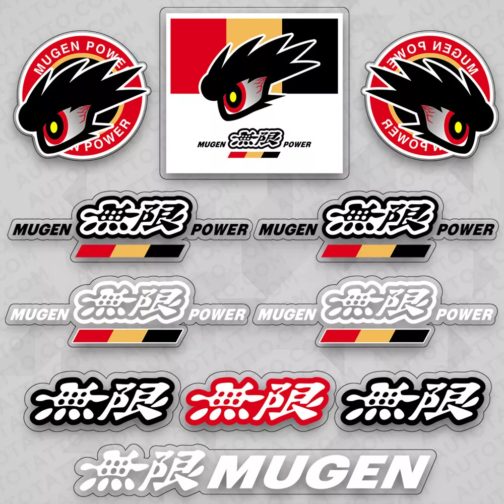 Honda 無限 Mugen Power Medal Sport Car Logo Sticker Vinyl 3D Decal Stripe  Decorate