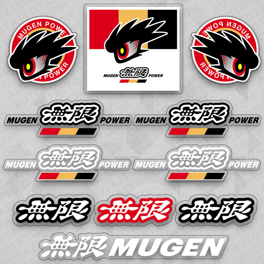 Buy Mugen Power Windshield Banner Vinyl Decal With 3 Colored Online in  India 